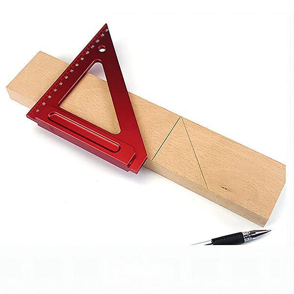 Square Aluminum Alloy Precision Triangle Ruler