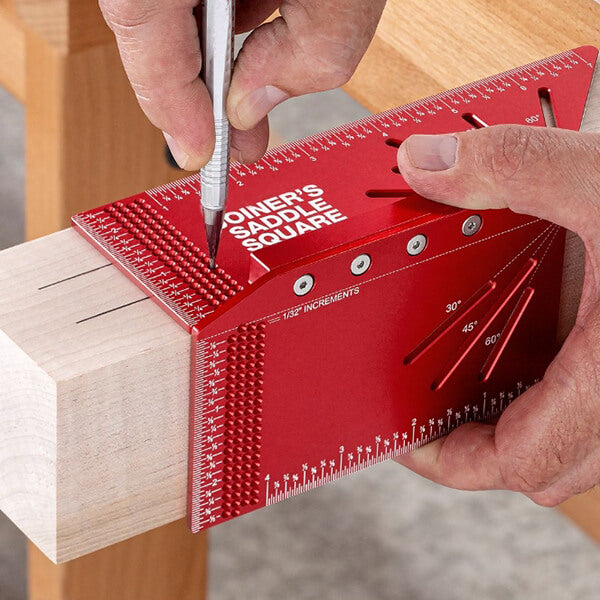 Precision Joiner's Saddle Layout Square for Woodworking - Crafty Innovator