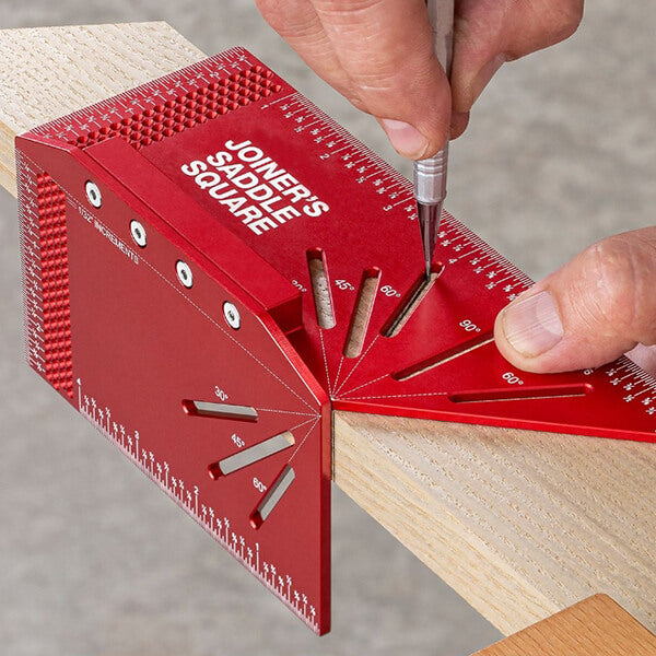 Precision Joiner's Saddle Layout Square for Woodworking