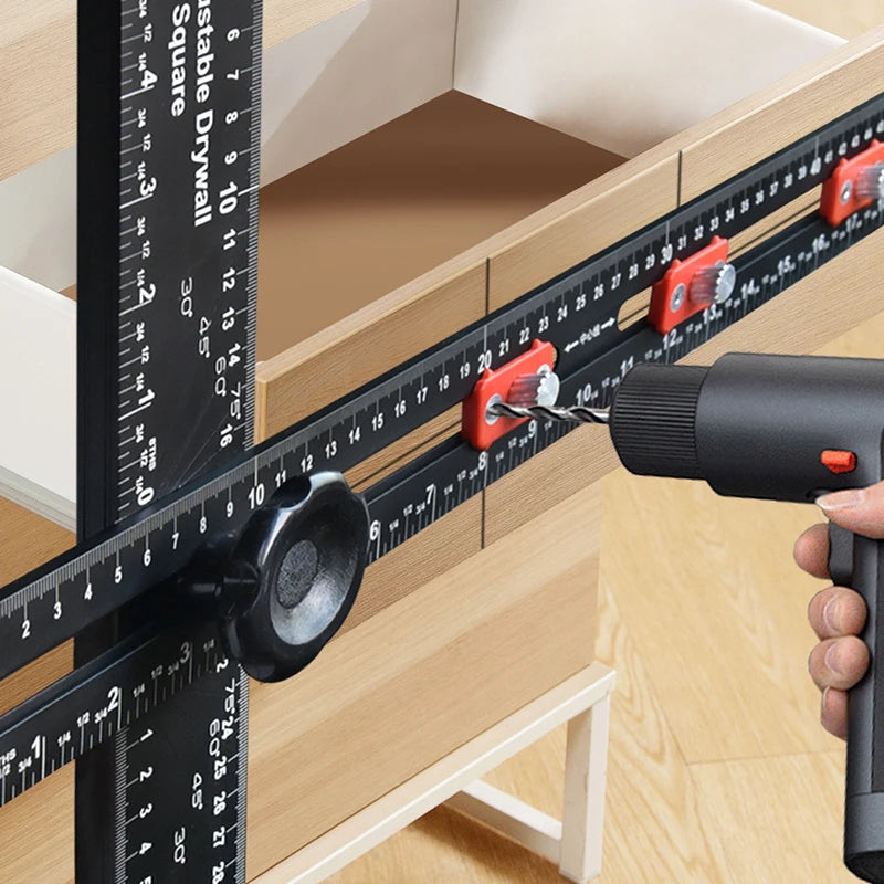 2-in-1 Drilling Positioning Ruler - Crafty Innovator