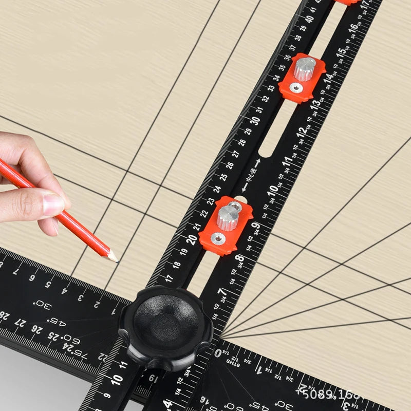 2-in-1 Drilling Positioning Ruler - Crafty Innovator