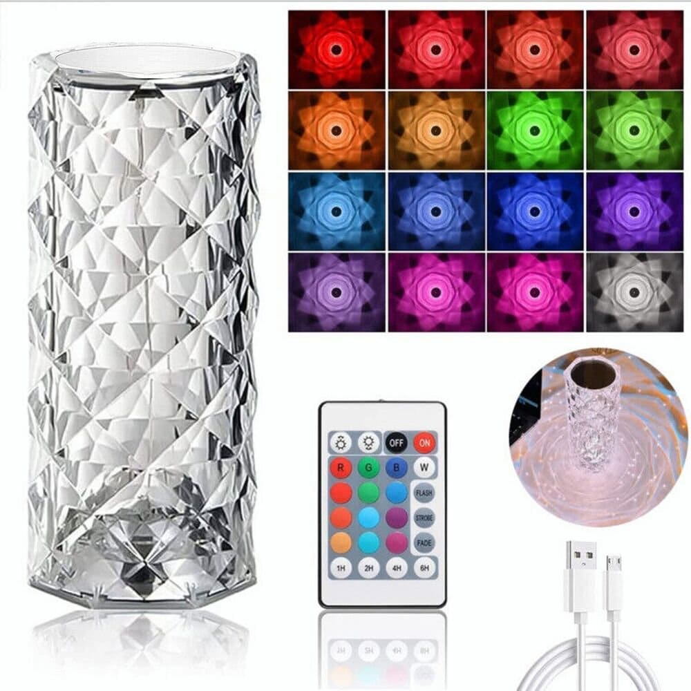 LED Crystal Table Lamp - Crafty Innovator