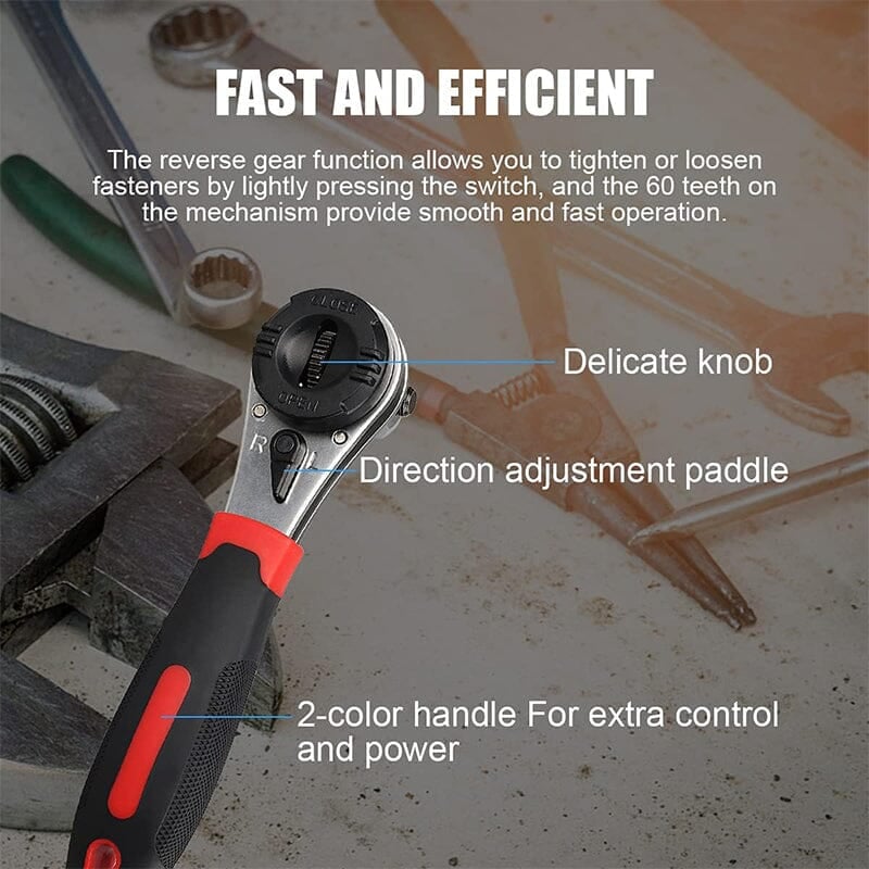 Toolatch Adjustable Ratchet Wrench