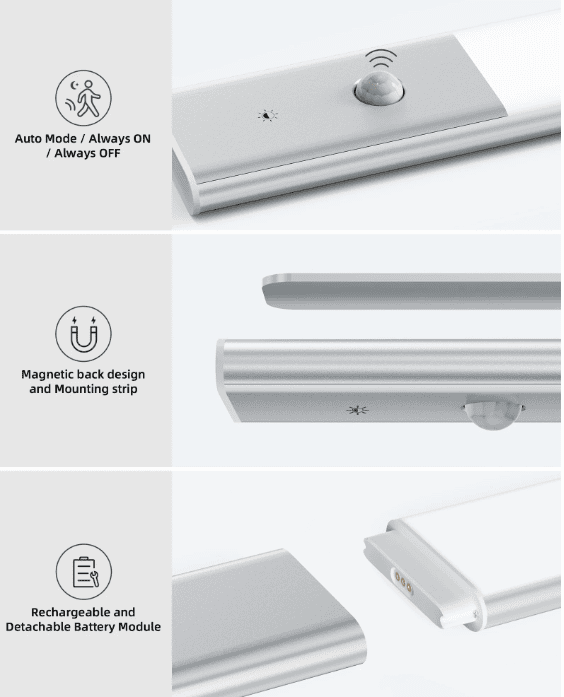 Rechargeable Motion Sensor Cabinet Lights - Crafty Innovator
