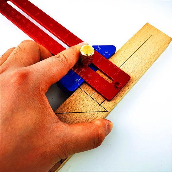 Combination Square with 45, 60, 90, 3 Different Miter