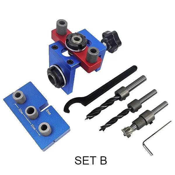 Precision 3 in 1 Doweling Jig Kit System
