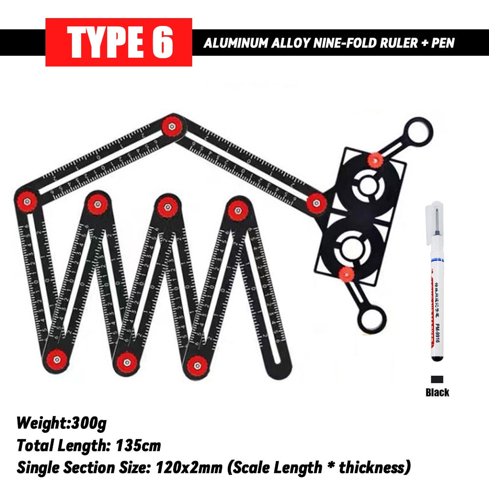 Universal Multi-Angle Measuring Ruler - Crafty Innovator