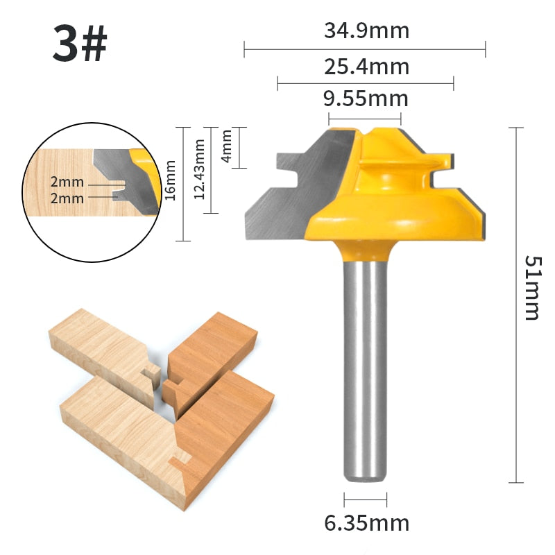 Degree Lock Miter Router Bit - Crafty Innovator