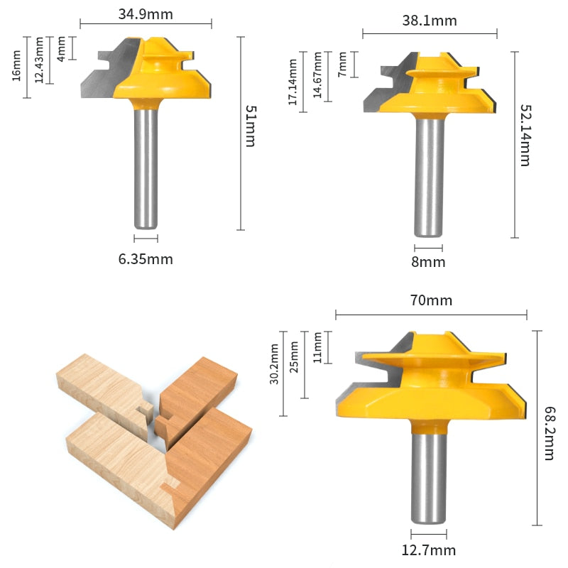 Degree Lock Miter Router Bit - Crafty Innovator