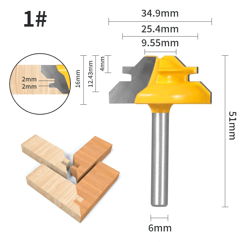 Degree Lock Miter Router Bit - Crafty Innovator