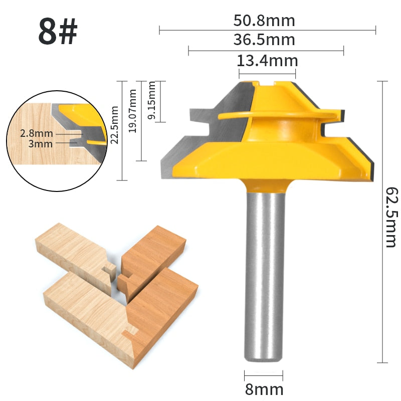 Degree Lock Miter Router Bit - Crafty Innovator