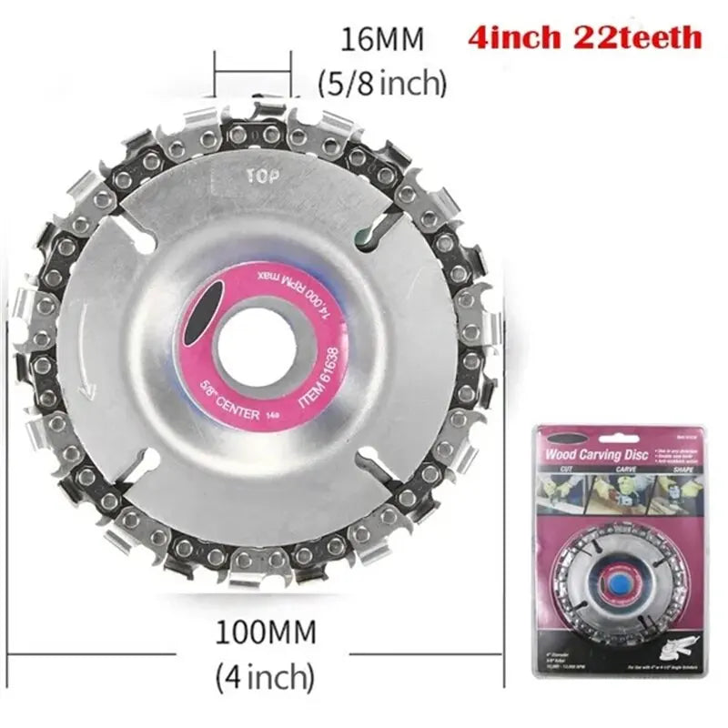 4-Inch Tooth Chainsaw Disc - Crafty Innovator