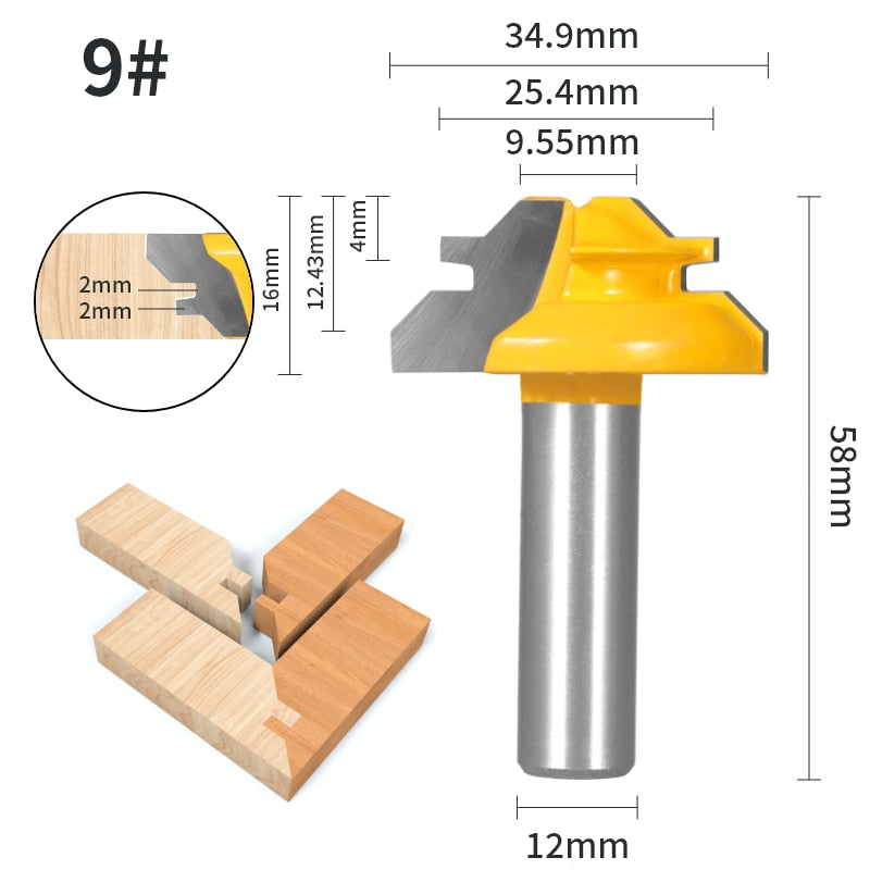 Degree Lock Miter Router Bit - Crafty Innovator