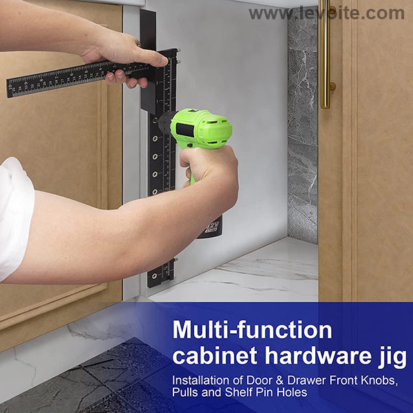 Pro Cabinet Hardware Jig Adjustable Drill Guide